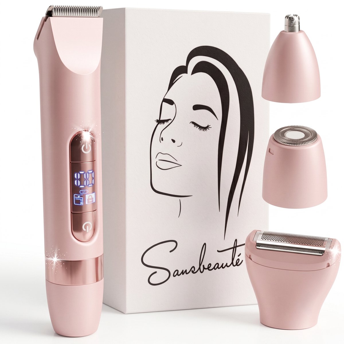 Sansbeauté - 4 in 1 Ladyshave - Roze