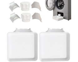 8 stuks - Afvoerbak voor wasmachine - Universeel type - 3D - Wateropvang en - Afvoer - Lekbak van de wasmachine - Onderdelen voor wasmachines - Eenvoudig te installeren - Geschikt voor kelders, appartementen, stacaravans, garages en huurwoninge