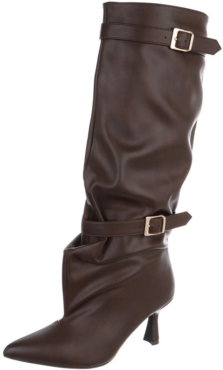 Laarzen - Hoge schacht en gespdetail - Dames Mt:38