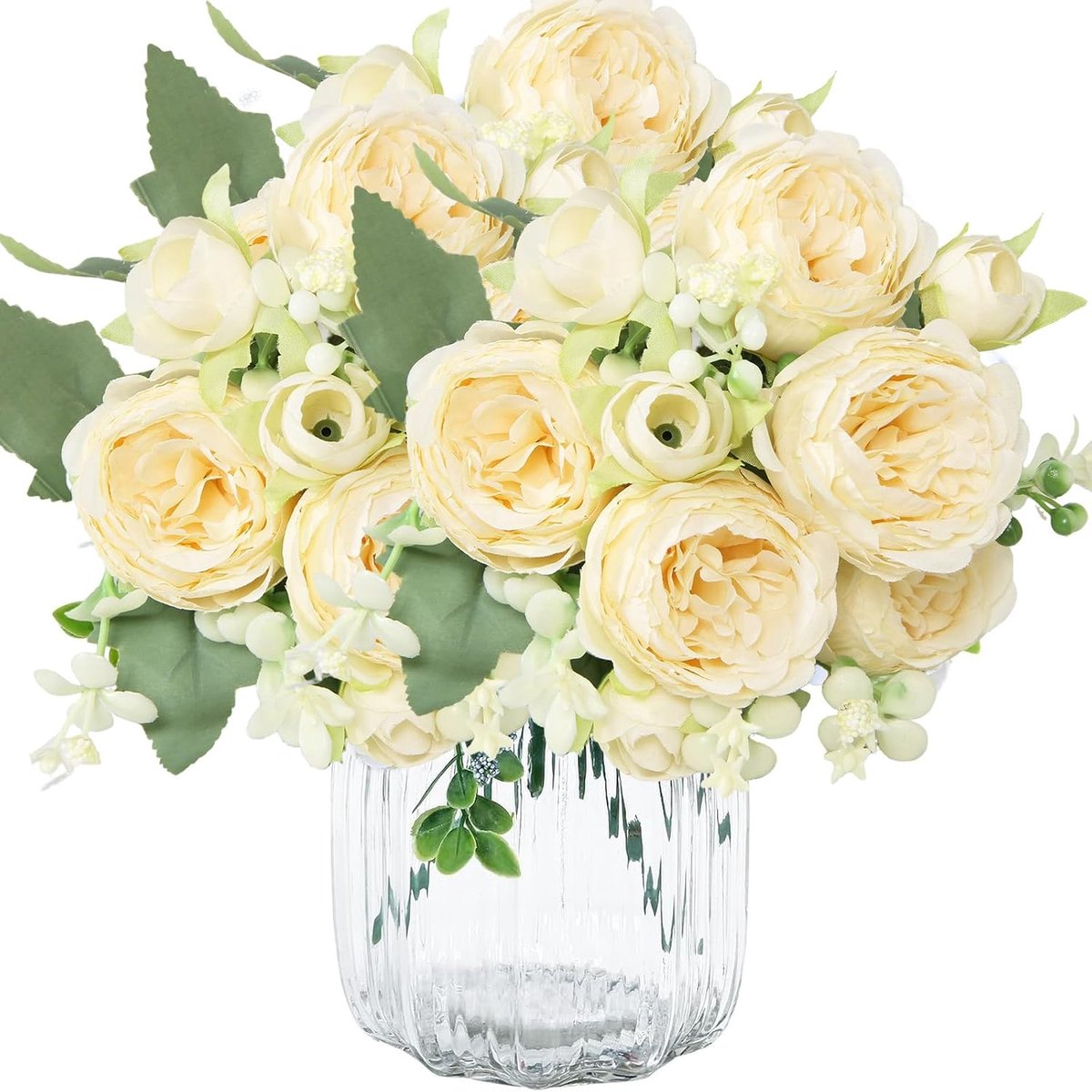 SnelShoppen - 3 Stuks Kunstmatige Pioenrozen 32cm Zijde Bloemen Blauw Bruidsboeket Geschikt voor Bruiloft Decoraties Thuis Tafel Bloemarrangementen Ka
