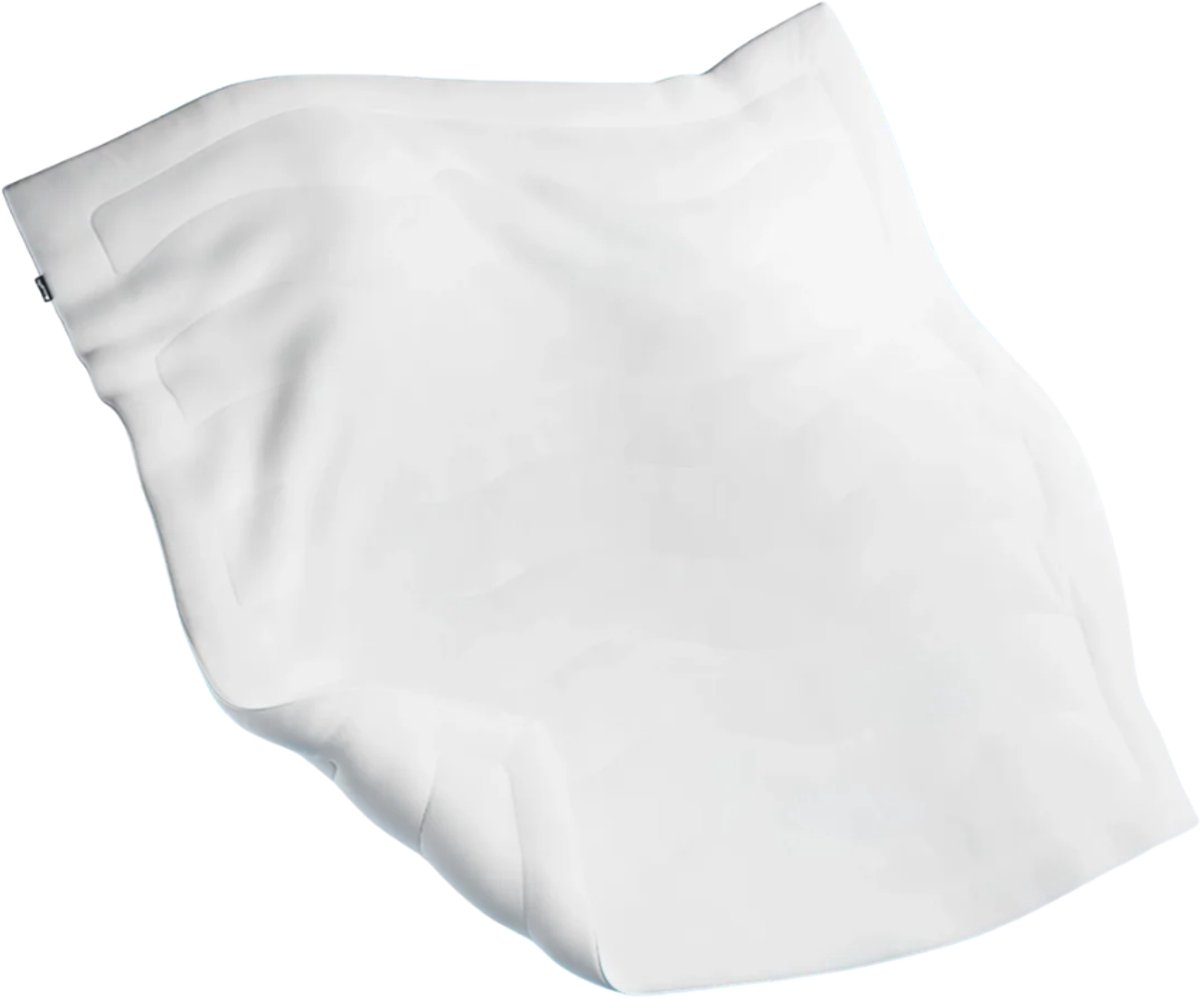 Cloudpillo Koeldeken - Cooling Deken 240x220 cm - Cloudy White - Dubbelzijdig Verkoelend - Zomerdekbed Zonder Overtrek - Altijd Koel Slapen