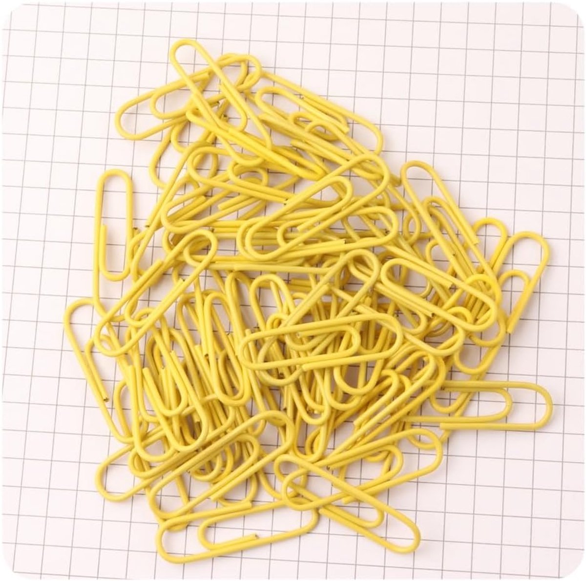 SnelShoppen - Pack van 100 Paperclips 28 mm - Gekleurde Metalen Paperclips met Kunststof Coating - Duurzame en Roestvrije Paperclips voor Kantoor, Sch