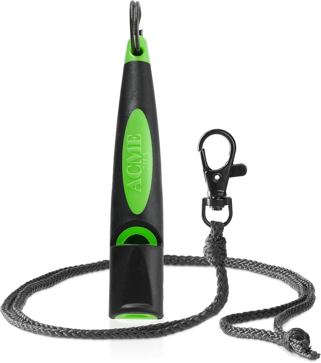 SnelShoppen - Hondenfluit ACME No. 211.5 - Professionele Fluit voor Honden - Verbeterde Bereik en Precisie - Inclusief Gratis Matte Zwart Fluitband -
