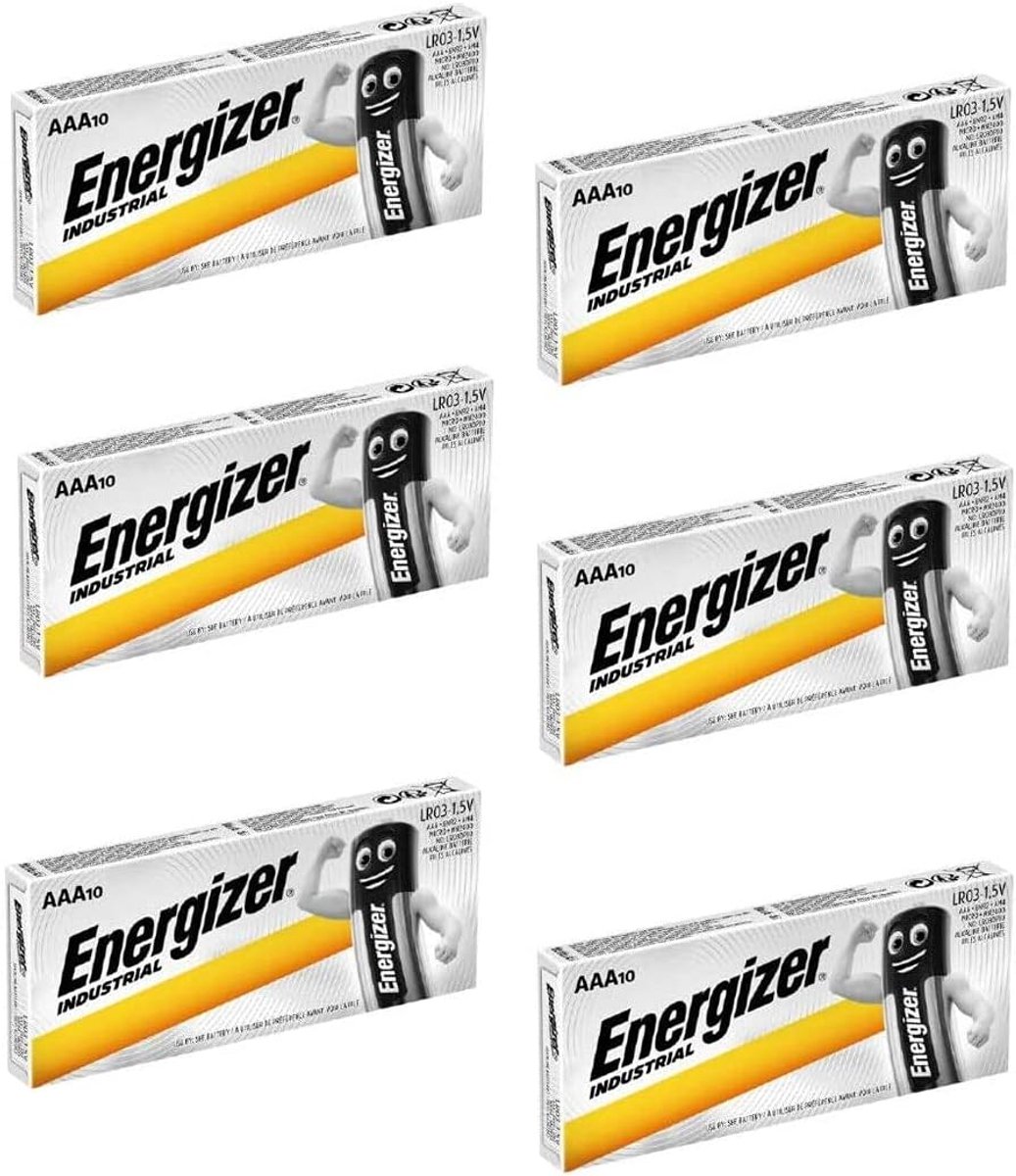 SnelShoppen - Alkaline AAA/LR03 Batterijen - 60 Stuks - Duurzaam, Levensduur Lang, Geen Kwik, Levensduur Batterijen, Betrouwbaar voor Diverse Apparate