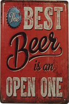 Retro Wandbord - Bier Pub bord - Metalen bord - Emaille Reclame bord - Wandborden - Mannen cadeau - Mancave Decoratie - Garage - Bar - Cafe - Restaurant Style