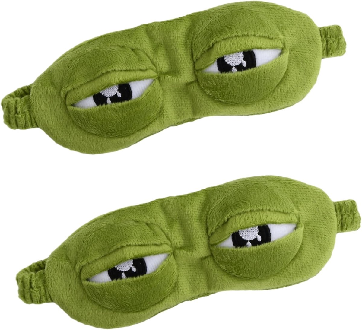 SnelShoppen - Slaapmasker 3D-kikker van Zacht Pluche voor Kinderen en Volwassenen, Grappig en Comfortabel Reisaccessoire, Origineel Cadeau voor Feest