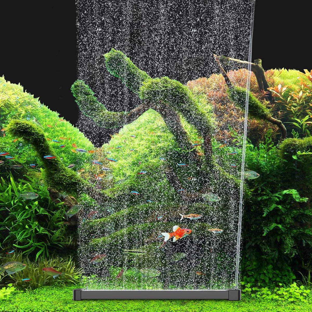 SnelShoppen - Hygger Aquarium Luchtsteen, 25 cm, Zuurstof Diffuser, Bubbels, Luchtbloem voor Zoet en Zout Water, Inclusief Luchtslang, Ideaal Voor Aqu