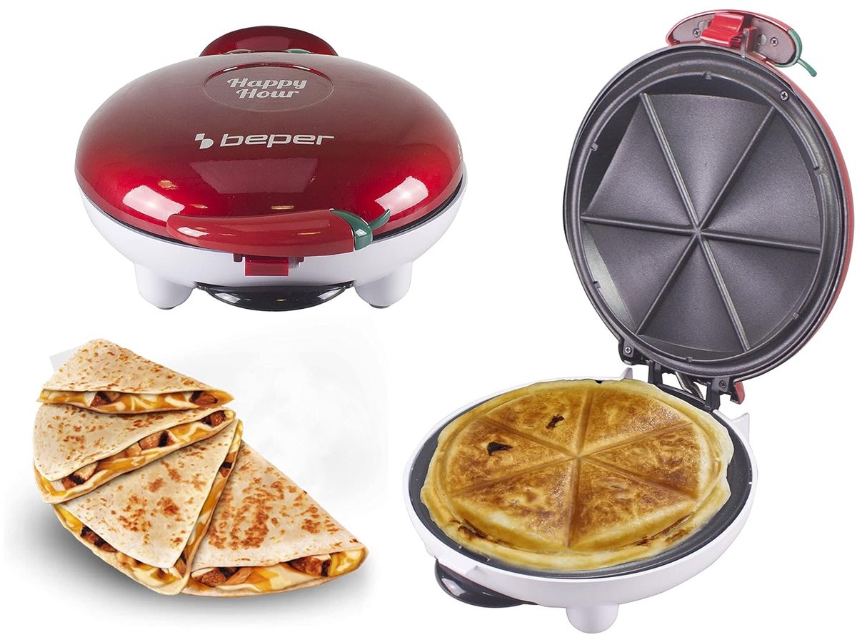 SnelShoppen - Happy Hour Aperitif Maker - Quesadilla Maker voor Panzerotti, Zoete en Hartige Dumplings in Minuten - Ideaal voor Feesten, Camping en Ke