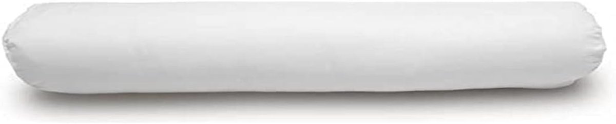 SnelShoppen - Waterdichte Bolster Cover 70x140 cm, 100% Katoen Fleece met PVC Voering, Witte Bolster Hoes voor Feest, Camping, Kinderen, Tuin, Keuken