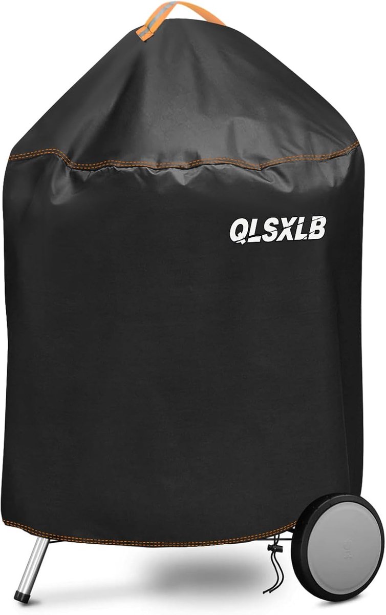 SnelShoppen - Outdoor BBQ Cover 420D Oxford Stof Waterdicht Ø 77 x 90 cm - Bescherming voor Weber en andere Grill BBQ's - Bescherming tegen Regen, Zon