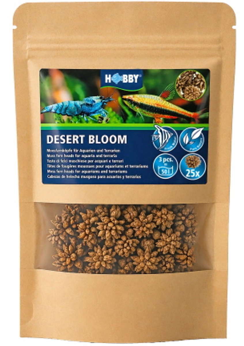 Hobby Desert Bloom – Natuurlijke Zaaddozen voor Garnalen, Betta's en Aquaria – Waterverbeteraar & Schuilplaats