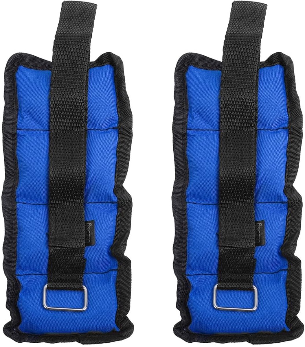 SnelShoppen - Verstelbare Enkelgewichten 0.28kg per enkel, 0.5kg per paar, Blauw - Ideaal voor Fitness, Training, Lopen, Versterking van Beenspieren