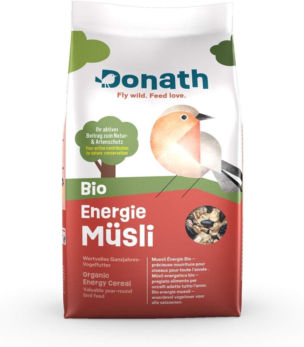 SnelShoppen - BIO Energy Muesli voor Vogels - Energierijke Biologische Mix voor Tuinvogels - Hoogwaardige Ingrediënten - Perfect voor het Hele Jaar -