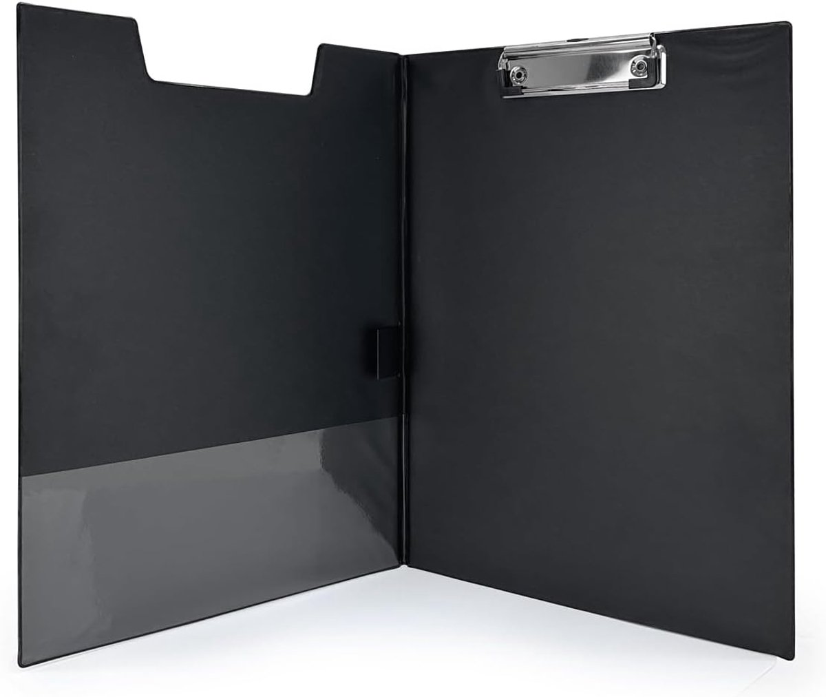 SnelShoppen - Klembord A4 met klep en klem - Professionele Documentenmap met Zwarte PVC-Coating, Binnenvak en Ophanghaak - Ideaal voor Vergaderingen,
