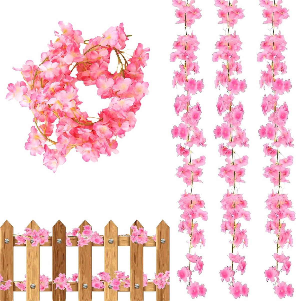 Kunstmatige Kersenbloesems Hangende Bloemen voor Bruiloften, Verjaardagen en Feestdecorati