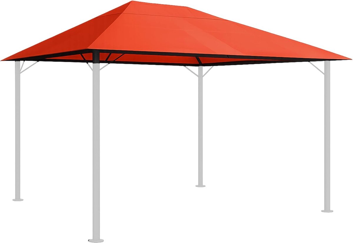 SnelShoppen - Vervangend Dak voor Tuinpaviljoen 3x4m - Waterdicht Terra Polyester - Geschikt voor Feesten en Tuin - 297x397 cm