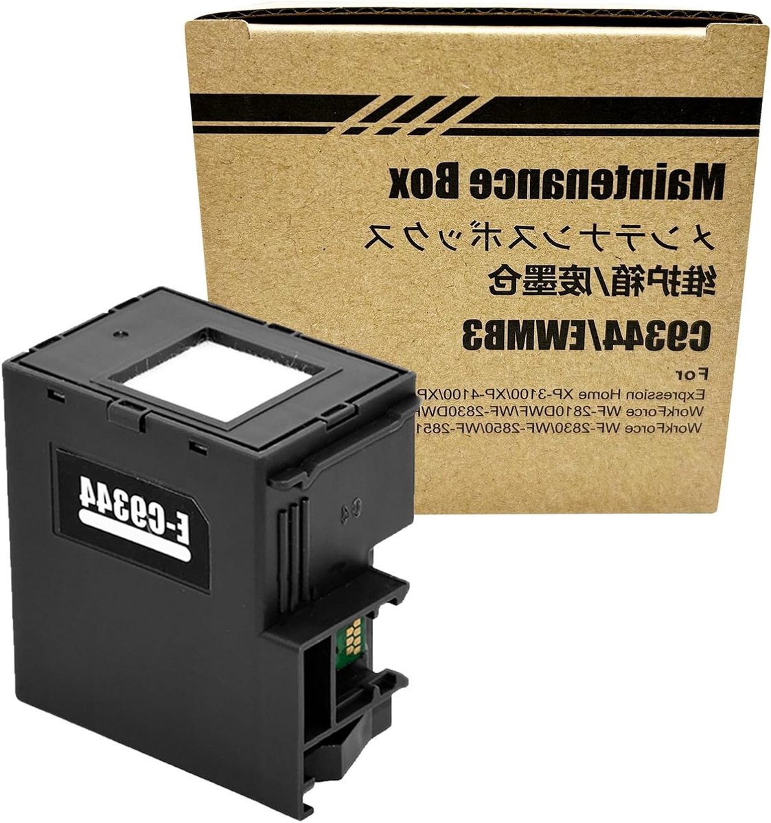 Vervangende Ink Care Box voor C9344 en C12C934461, geschikt voor XP-2100, XP-4100, WF-2830 en meer - Hoogwaardige inktoplossing voor printers, betrouwbare afdrukkwaliteit en eenvoudige installatie