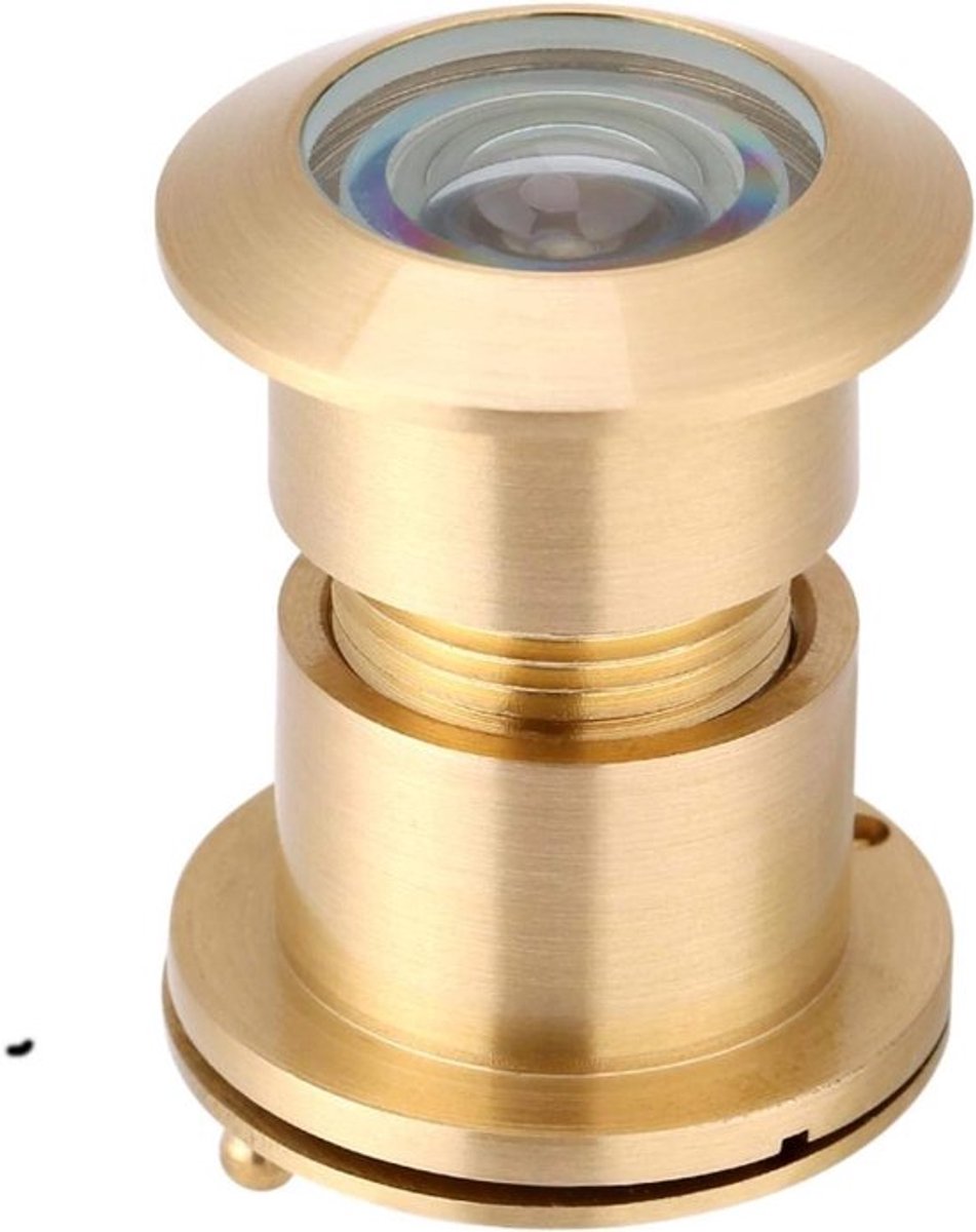 Deurkijker - Kijkgaatje - Brede kijkdeurkijker - Houten deuren - Geschikt voor - Goud Deurkijker, 28 Mm Diameter Deurkijker Kijkgaatje, Brede Kijkdeurkijker Voor 35 Mm-60 Mm Deurdikte, Houten Deuren (Goud).