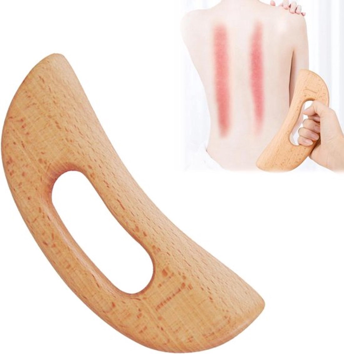 Massagehulpmiddelen voor Maderotherapie en Gua Sha - Gua Sha-tool voor gezicht en lichaam - Handmatig massagetoestel tegen spiervermoeidheid en vetverwijdering - Ontspanningsmassage met Gua Sha