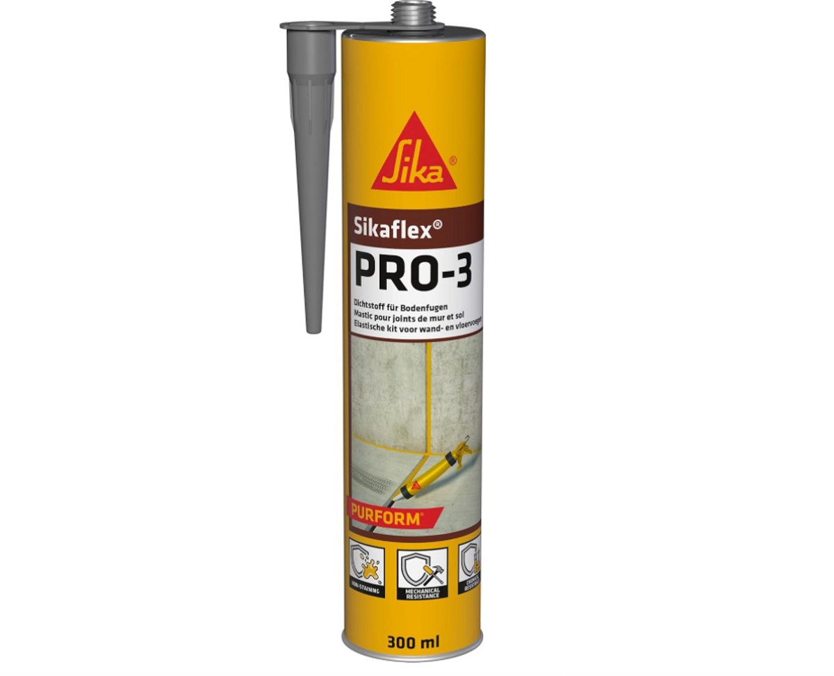 SIKA - 424124 - Sikaflex PRO 3 1K-PU - Afdichtmiddel - 300 ml - Betongrijs