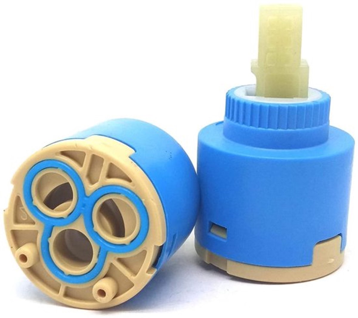 Kraan Cartridge 35 mm - Keramische Cartridge - Vervangend Onderdeel - Eengreeps Keukenkraan - Wastafel/Douchekraan - Set van 2 - Kraanpatroon
