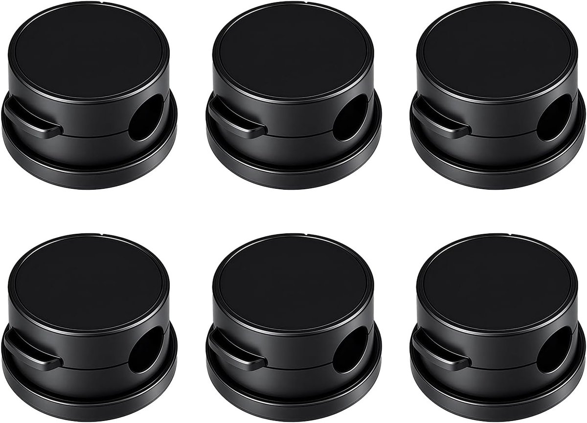 SnelShoppen - Set van 6 Magnetische Kabelorganisers, Zelfklevende Kabelclips voor Bureau, Kabelhouders en Kabelbeheer voor Thuis en Kantoor, Geschikt