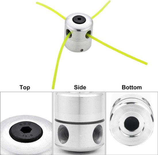 Draadkop voor bosmaaier: nylon draadspoel, dubbele draadkop (2 koppen + 10 draden) - Voor efficiënt trimmen — afbeelding 2