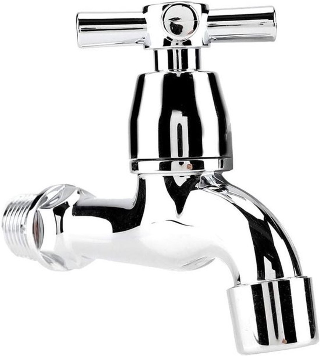 Gootsteen kraan met enkele uitloop voor badkamer en keuken, professioneel design.