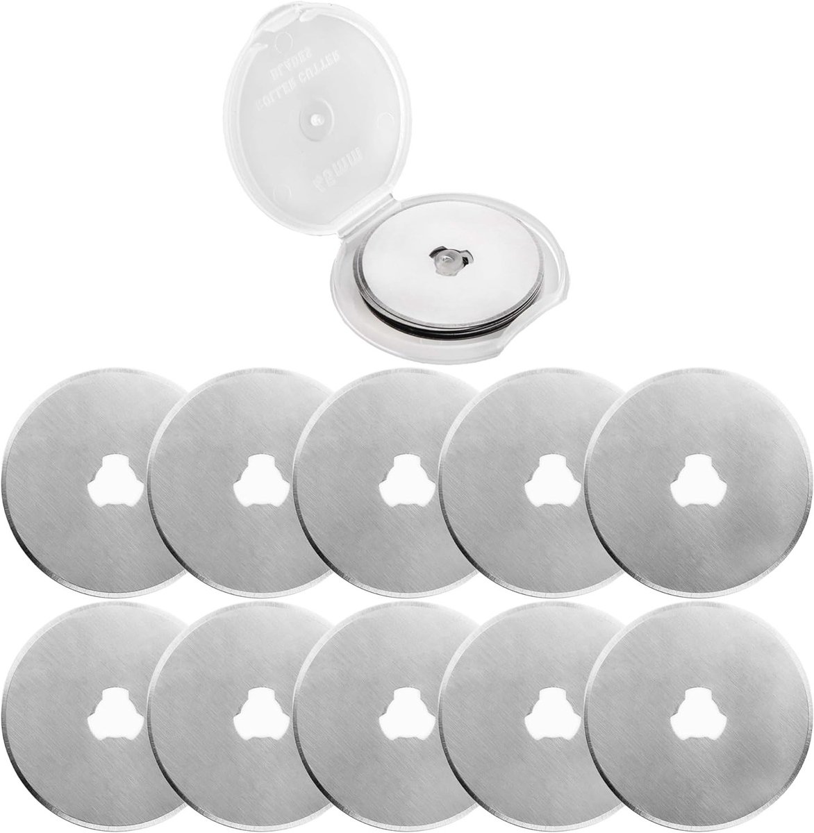 Vervangende 45mm Snijbladen voor Rotatiesnijder - Stalen, Scherpe Mesjes voor Quilten, Papier, Stof en Scrapbooking