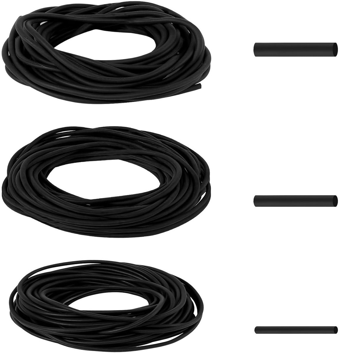 Afdichtkoord voor voegen, 30 meter Ø 4 mm/5 mm/6 mm, zwart vulsnoer voor naadafdichting, ideaal voor deuren, spleten en betonvulling