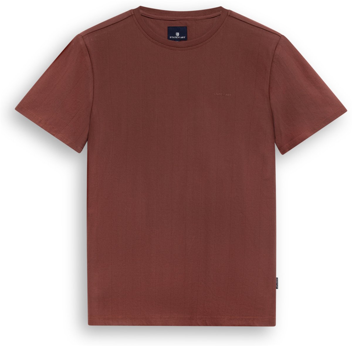 State of Art T-shirt T Shirt Met Visgraat Patroon 36126399 Oud Roze Uni Mannen Maat - XL