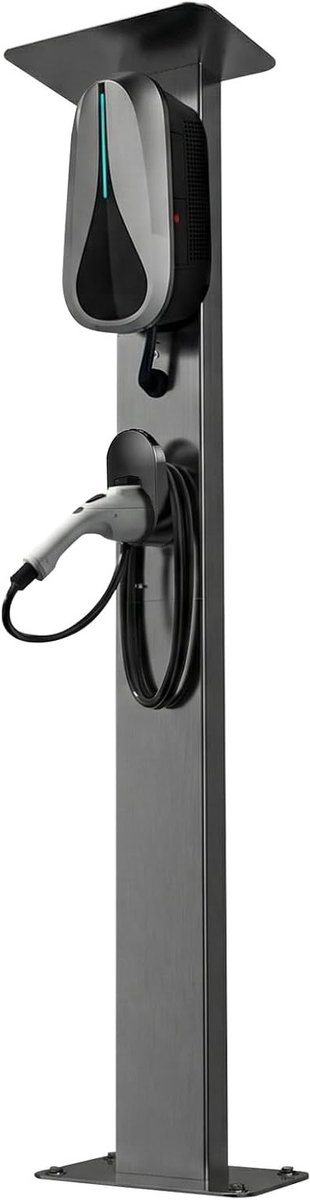Weerbestendige staande zuil voor elektrische voertuigen, universele laadstation met vaste houder en optimale bescherming