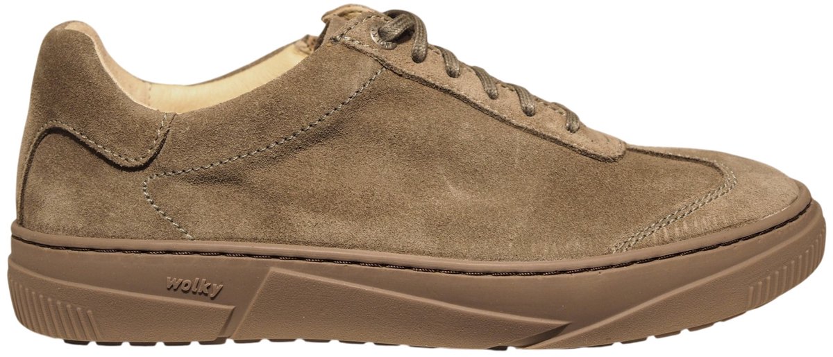 Wolky suède grijze dames sneakers - Foria Castor Grey
