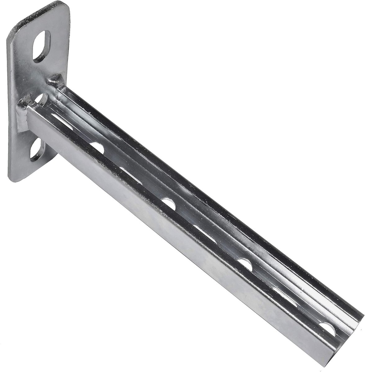 SnelShoppen - Rail Console Wandsteun Profiel 27 x 18 mm - 200 mm Lange Steun voor Bevestiging - Perfect voor Wandmontage en Ophangsystemen
