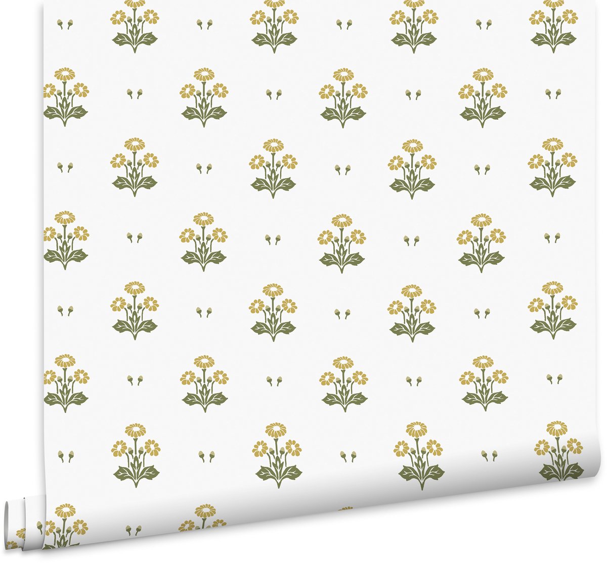 Laura Ashley Vliesbehang - Harthill Daisy Ochre Yellow