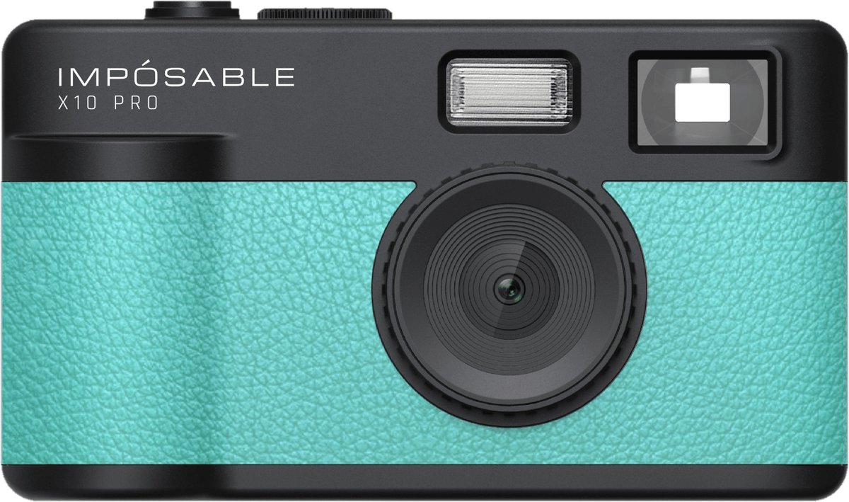 IMPÓSABLE - X10 PRO - Aqua Mint - 12MP - Screenless Retro Camera - incl 4GB Memory Card
