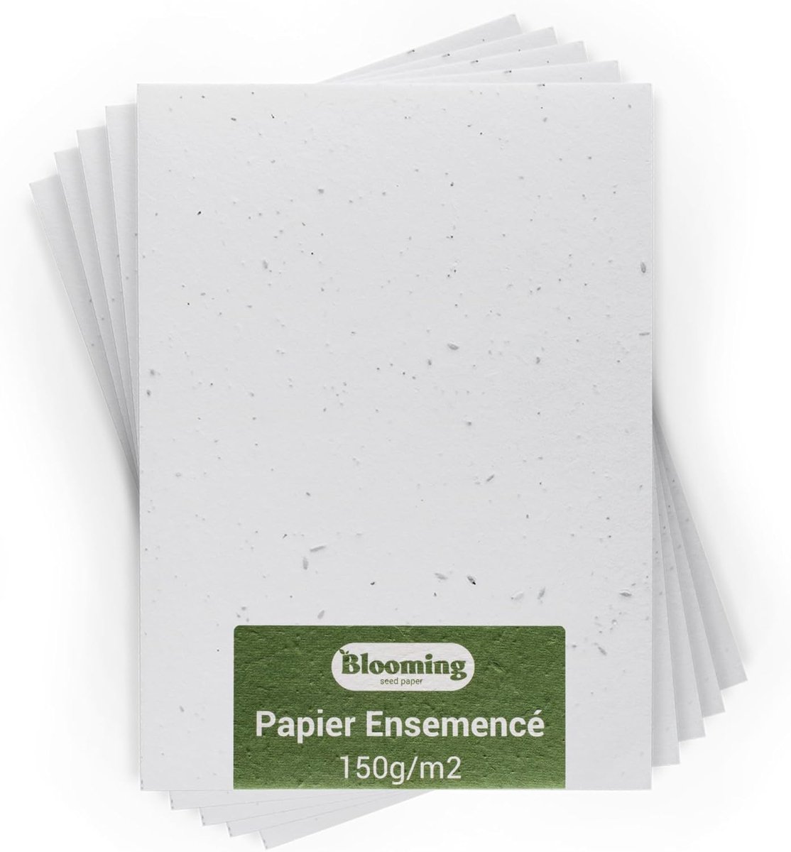 SnelShoppen - 50 Vellen Zaadpapier A6 voor Planten, Biologisch Afbreekbaar, Wildbloemenzaad, Blank Wit, 150g/m², Perfect voor Uitnodigingen en Creatie