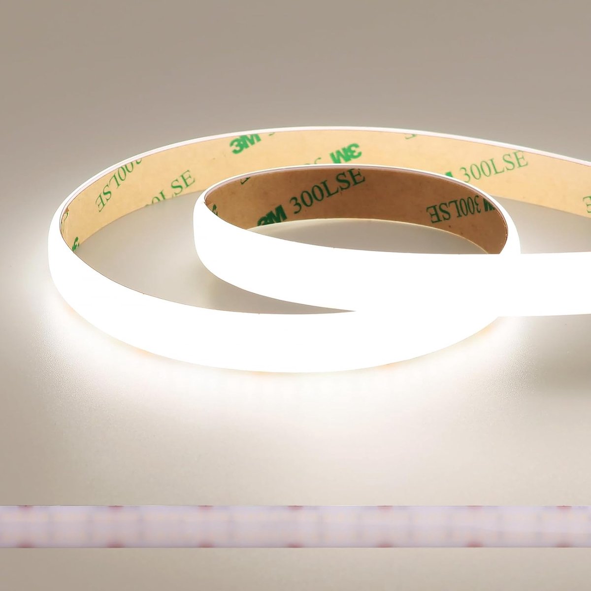 SnelShoppen - JOYLIT 5M Dual Row Diffused COB LED Strip 24V 4000K Natuurlijk Wit Buitenverlichting, 560 LEDs/m Superhelder, Milky White Coating, Perfe