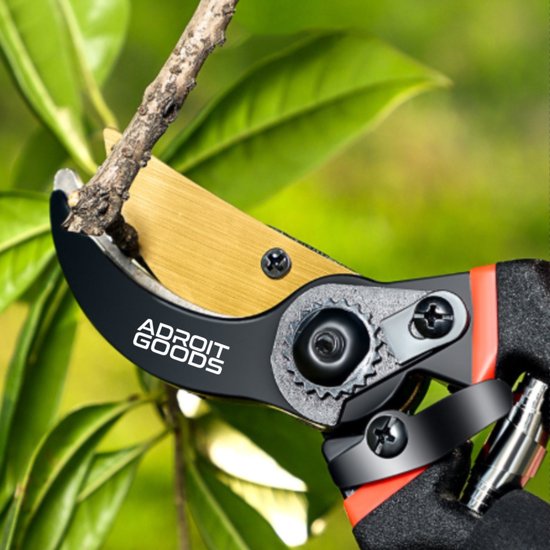 AdroitGoods Snoeischaar Professioneel - 40mm SK5 Staal Tuinschaar Ergonomisch Anti-Slip Veiligheidsslot Krachtige Takkenknipper Tuingereedschap — afbeelding 3