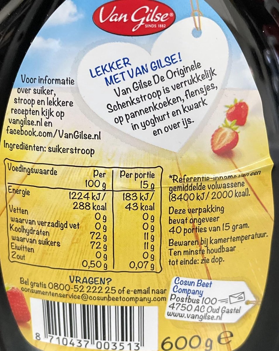 SnelShoppen - Fijne Klassieke Stroop - 500 ml - Perfect voor Pannenkoeken, Wafels, Desserts - Zoete Verwennerij voor Feestjes en Keuken