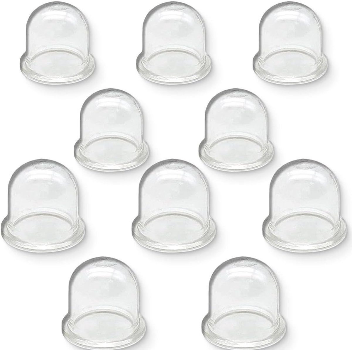 SnelShoppen - 10x Carburetor Primer Lampen Set voor Benzine, 19mm & 22mm, Vervangingsonderdelen voor Grasmaaiers, Bosmaaiers en Heggenschaar, Duurzaam