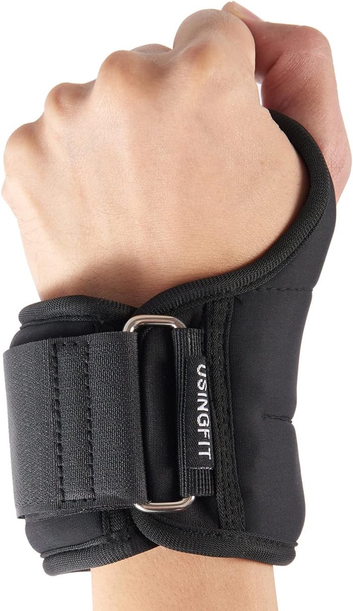 SnelShoppen - Wrist Weights voor Thuis Training, Joggen, Aerobics - 1kg/2kg/3kg Paar - Verstelbare Gewichten voor Fitness - Ideaal voor Core Training