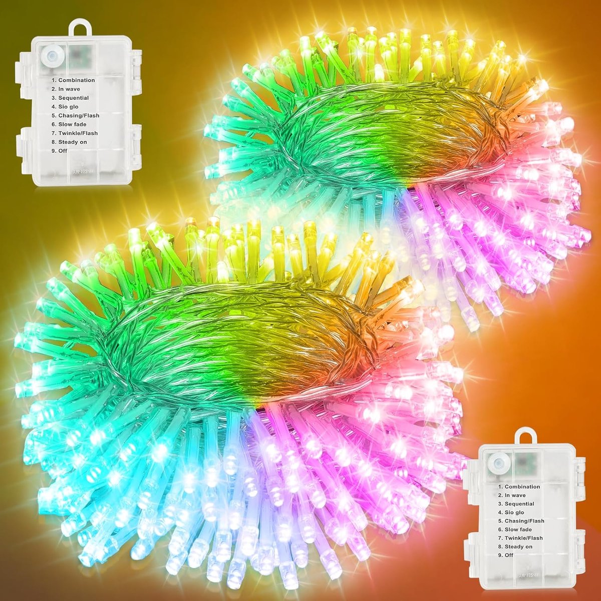 SnelShoppen - LED Sfeerverlichting Buiten 10 m - LED Fairy Lights voor Kerst met Timer - 8 Verlichtingsmodi - IP65 Waterdicht voor Binnen en Buiten -