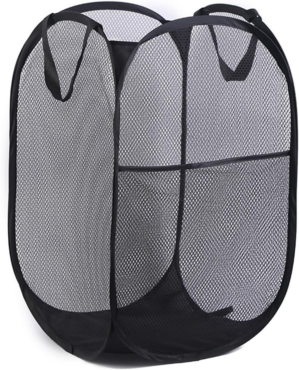 SnelShoppen - Vouwbare Wasmand - Praktische Waszak - Pop-Up Wasmand met Verstevigde Handvatten - Ideaal voor Camping, Reizen en Thuis - Sterk Polyeste