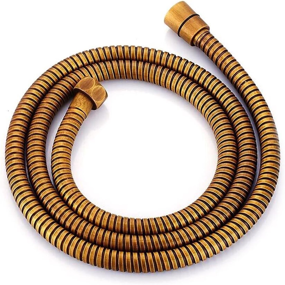 SnelShoppen - 1.5m Gouden RVS Antiek Messing Douche Slang Vervangende Handdouche Slang - Universele Pasvorm, Duurzaam, Hoge Druk, Perfect voor Badkame