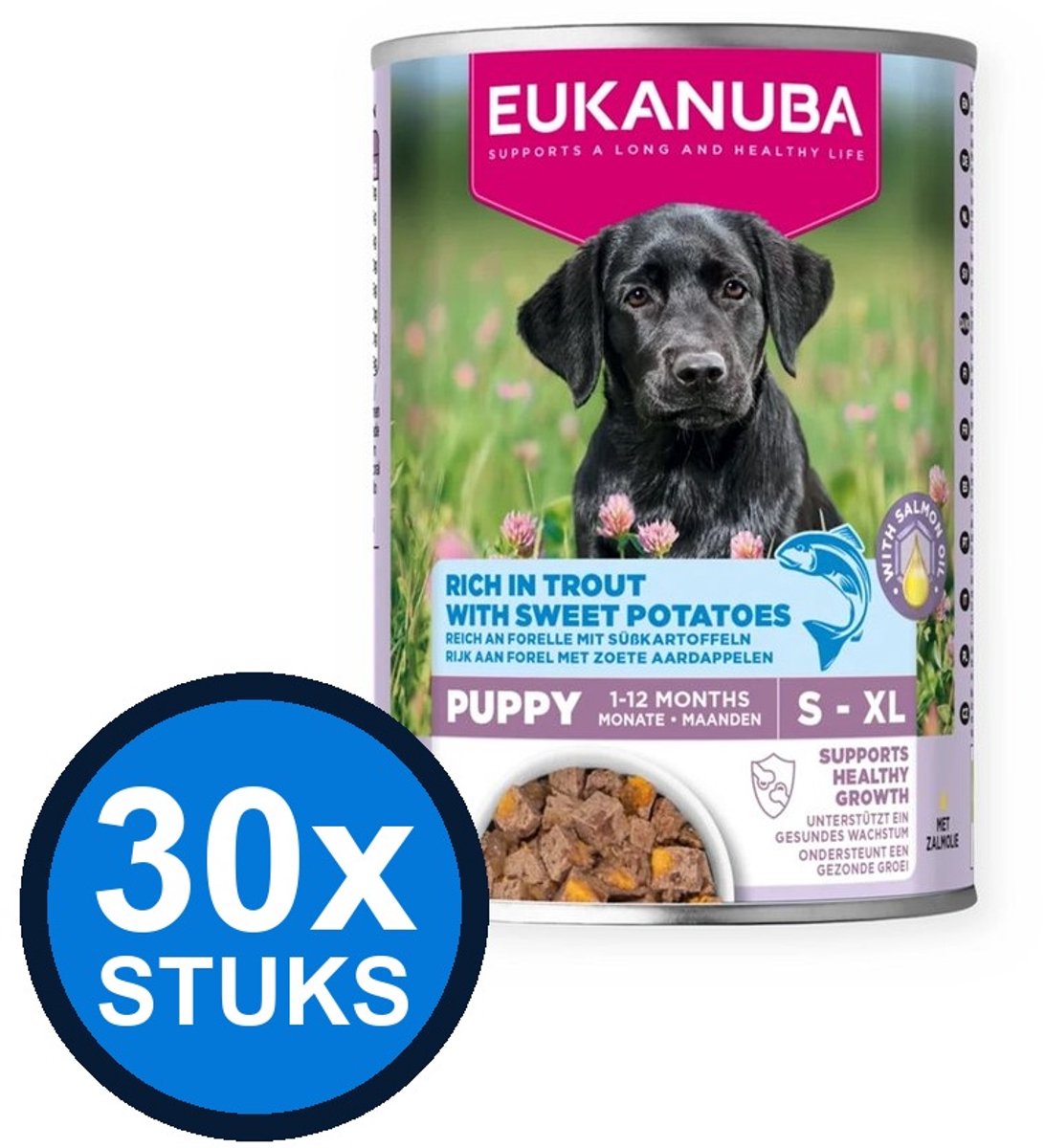 Eukanuba Eukanuba - Life Care Dog Wet Puppy Trout & sweet Potato - Hondenvoer Natvoer - 400 g