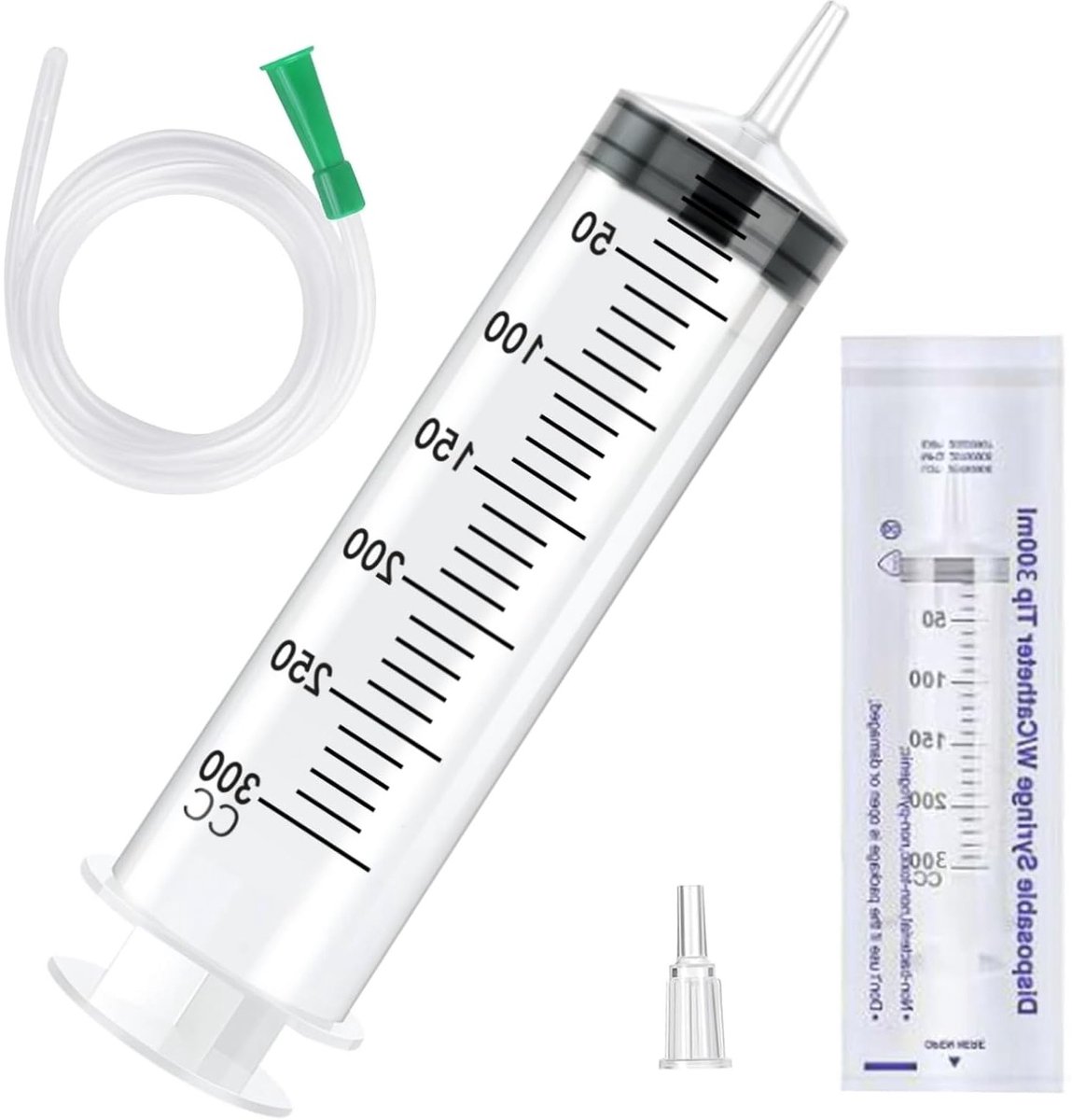 Hernieuwbare 300ml Spuit voor Huisdierenvoeding, Vloeistofdistributie en Plantenirrigatie met Precisie Meting
