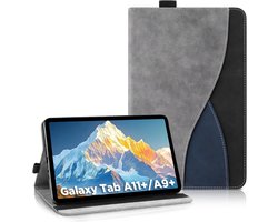 SnelShoppen - Ultra-Slanke PU Hoes voor Samsung Galaxy Tab A11+ Plus 11" 2025 & Tab A9 Plus 11" 2023 - Met Stand Functie, Volledige Bescherming, Grijs