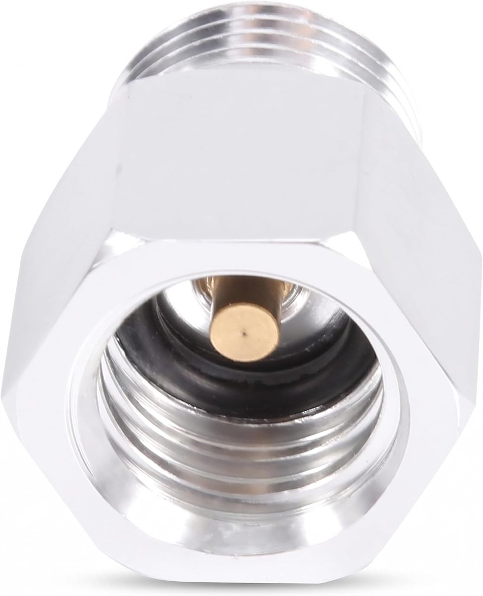 SnelShoppen - Homemade Bier Keg Regulator CO2 Adapter - Metaal CO2 Soda Cilinder Aansluitadapter voor Mini Bier Keg en Aquarium - Duurzaam en Gebruiks