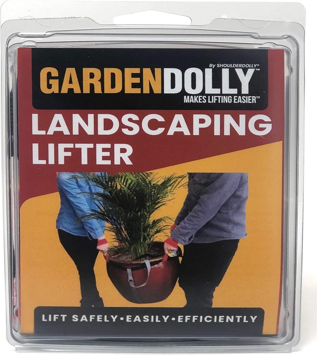 SnelShoppen - Landscaping Lifting Straps - Tuinheffende Riemen tot 800 lbs, 7 ft. Omvang, Rood en Zwart, Voor Tuin, Doe-Het-Zelf Projecten, Verhuizing